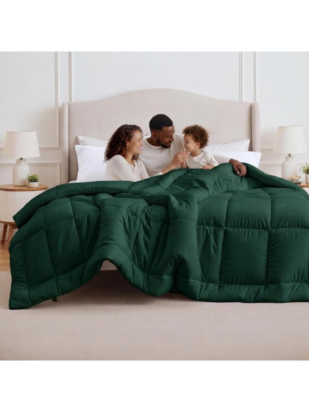 Cozy Quilted Comforter Duvet Insert - Soft Bedding Blanket, Oeko-TEX Certified